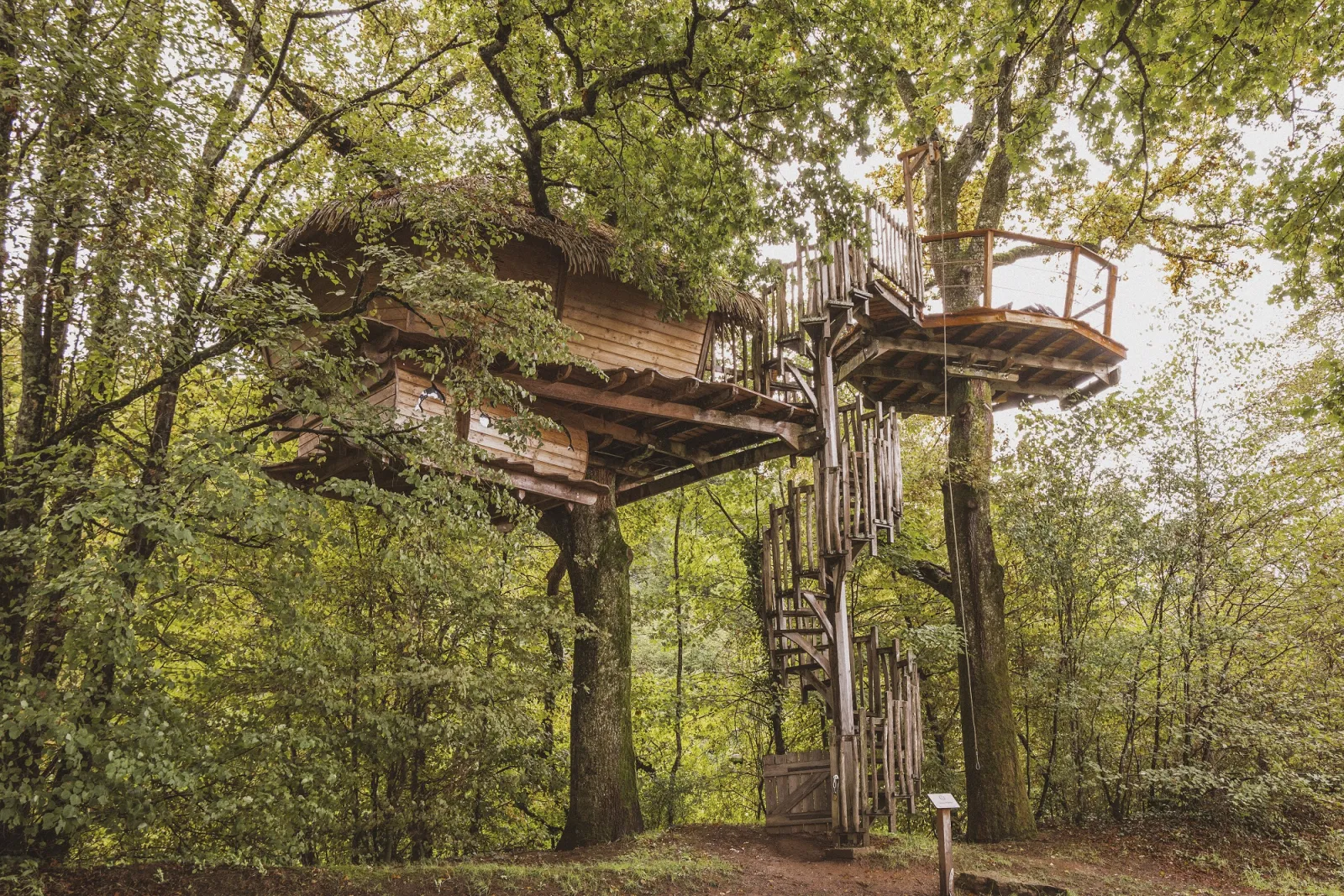 Cabane Atlantide, cabane dans les arbres à Chassey-lès-Montbozon