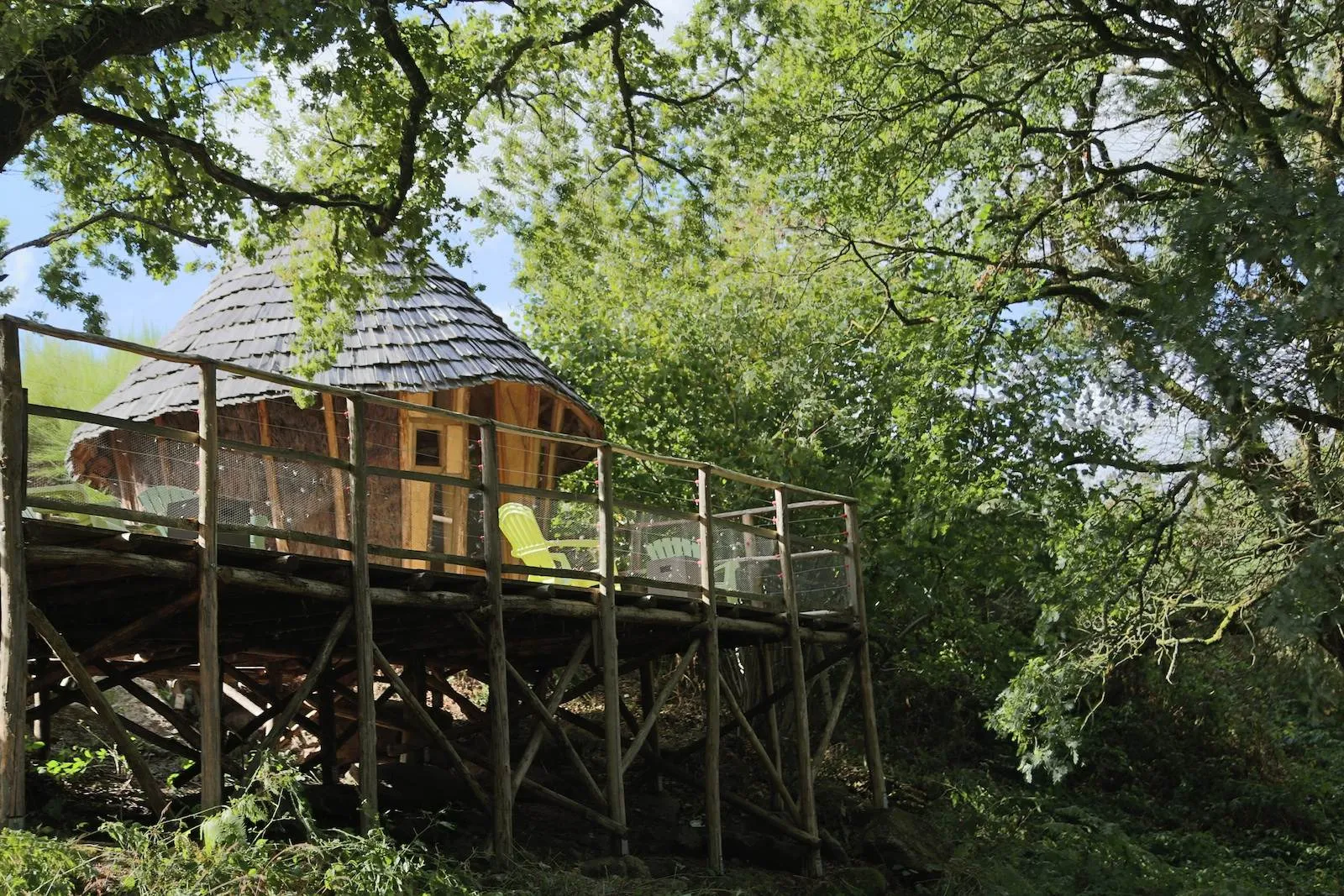 Cabane Bucolique 1, cabane sur pilotis à Les Epesses