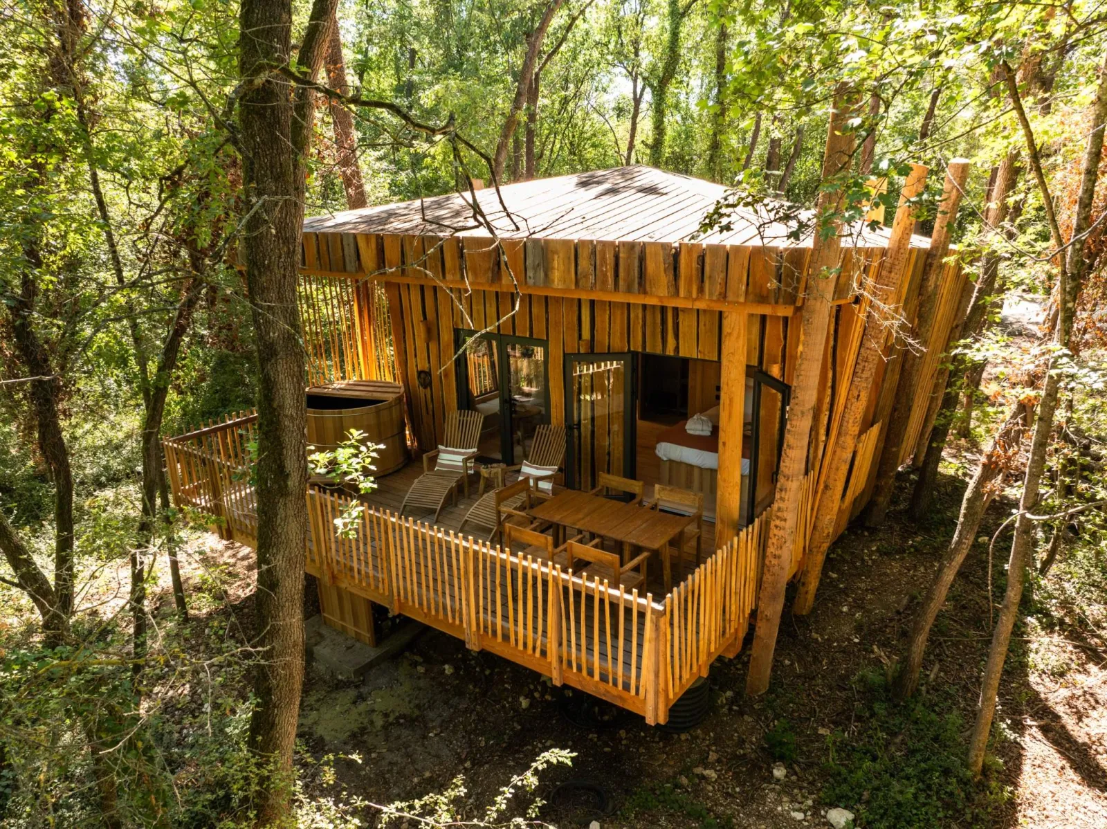 Cabane du Coteau Famille, cabane sur pilotis à Moret-Loing-et-Orvanne
