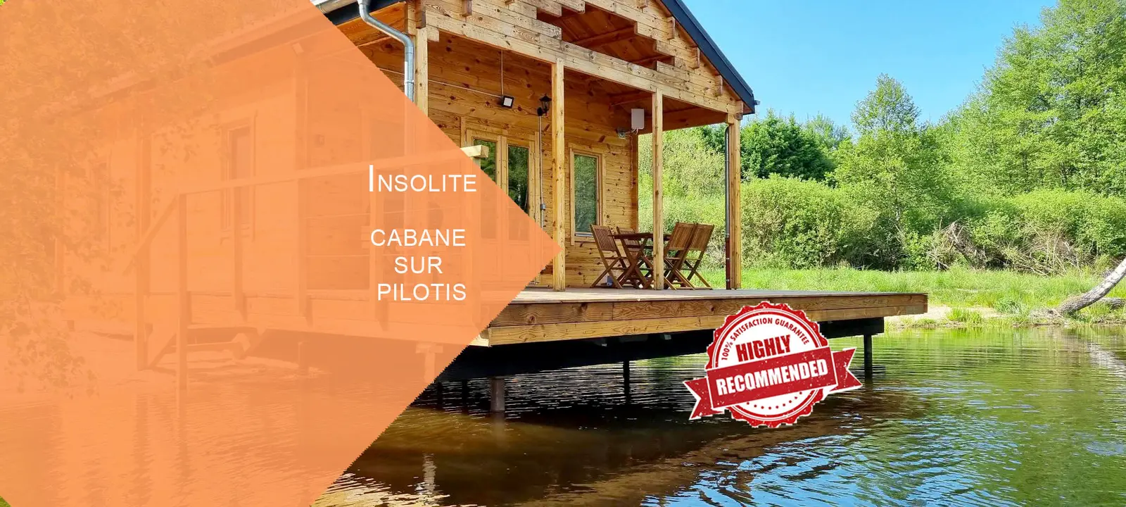 Cabane du lac de Chaumeçon, cabane sur pilotis à Saint-Martin-du-Puy