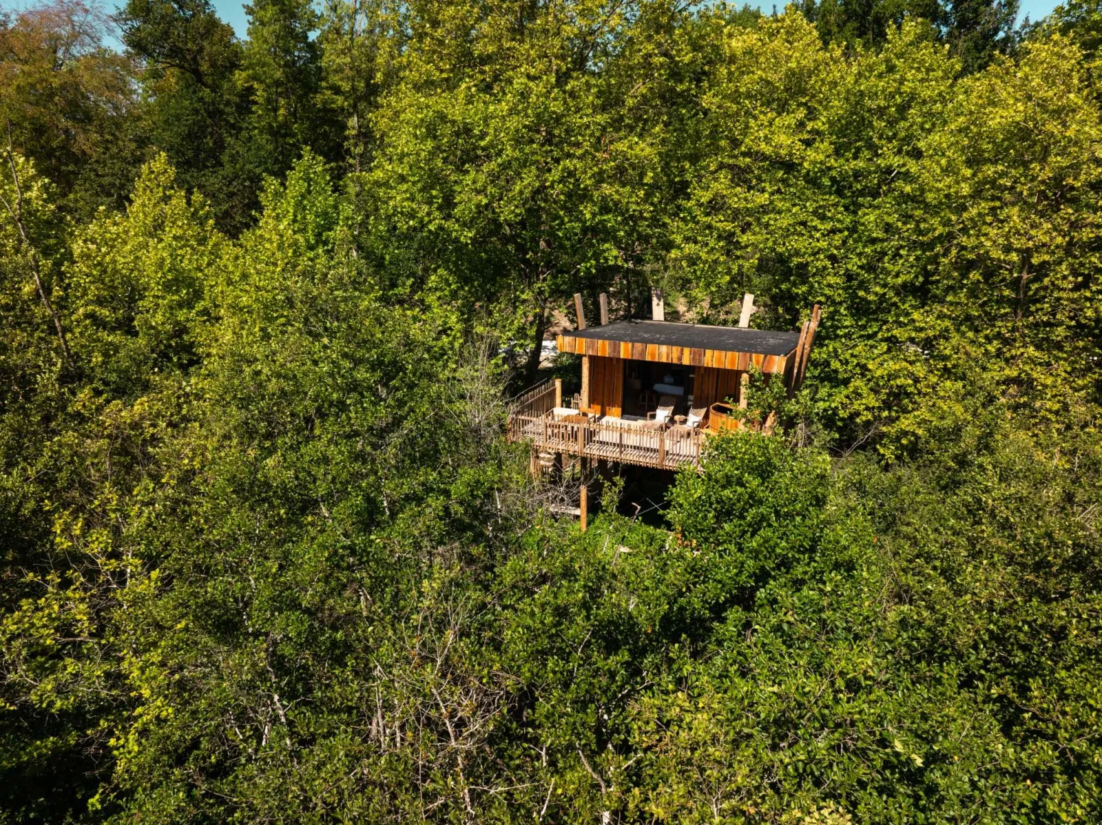 Cabane du Marais, cabane sur pilotis à Moret-Loing-et-Orvanne