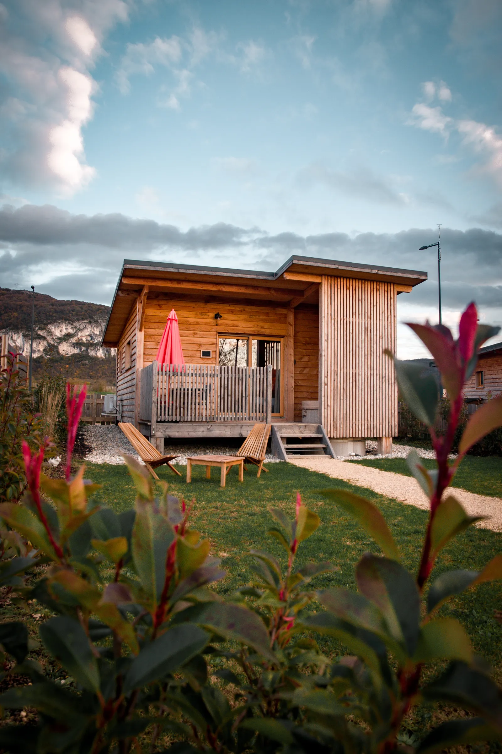 Cabane Spa Duo, cabane sur pilotis à Virignin