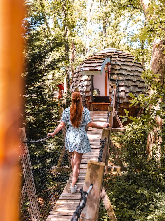Cabane Cocoon Romantique, cabane dans les arbres à Rosoy-en-Multien