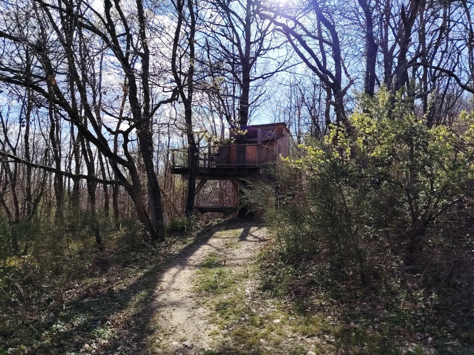 Cabane Coquille, cabane dans les arbres à Saint-Donat-sur-l'Herbasse