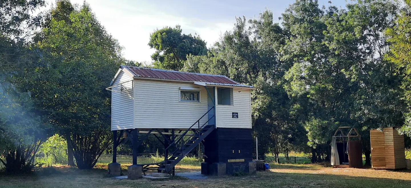 Cabane de l'Evre, cabane sur pilotis à Mauges-sur-Loire