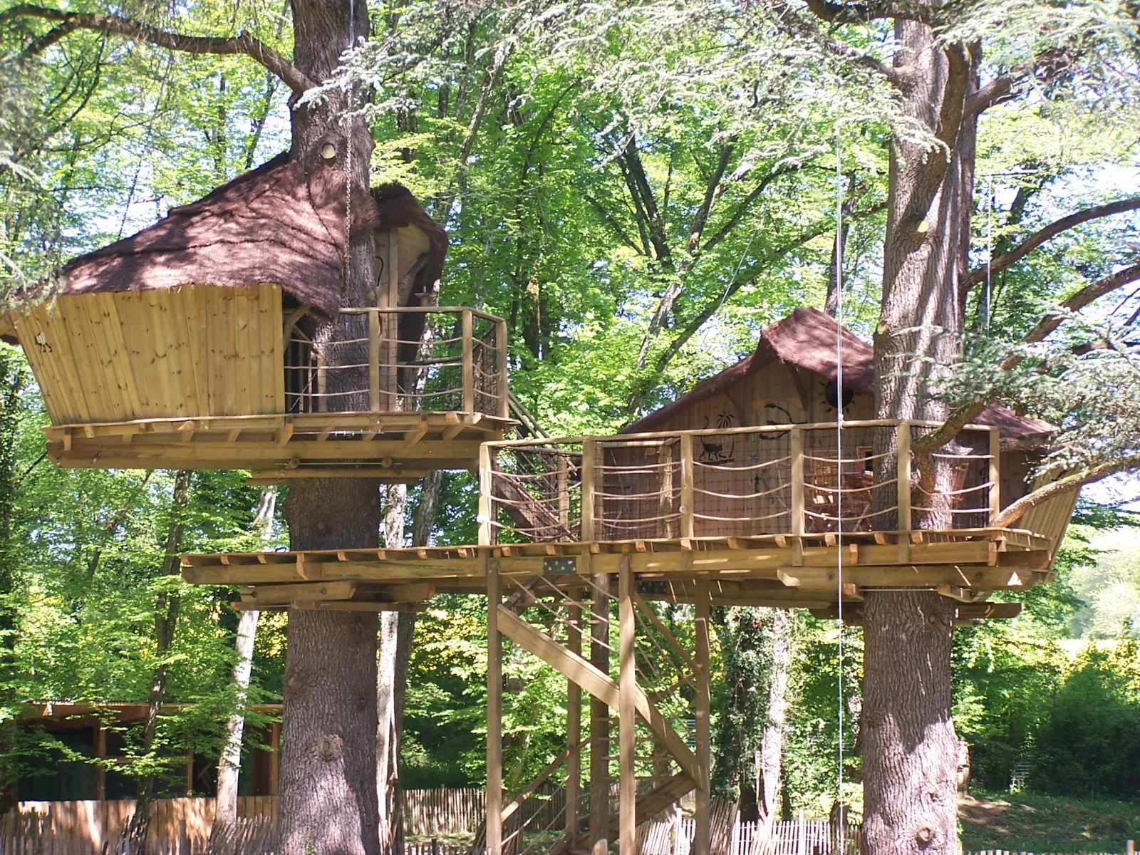 Cabane des Ouistitis, cabane dans les arbres à Magné