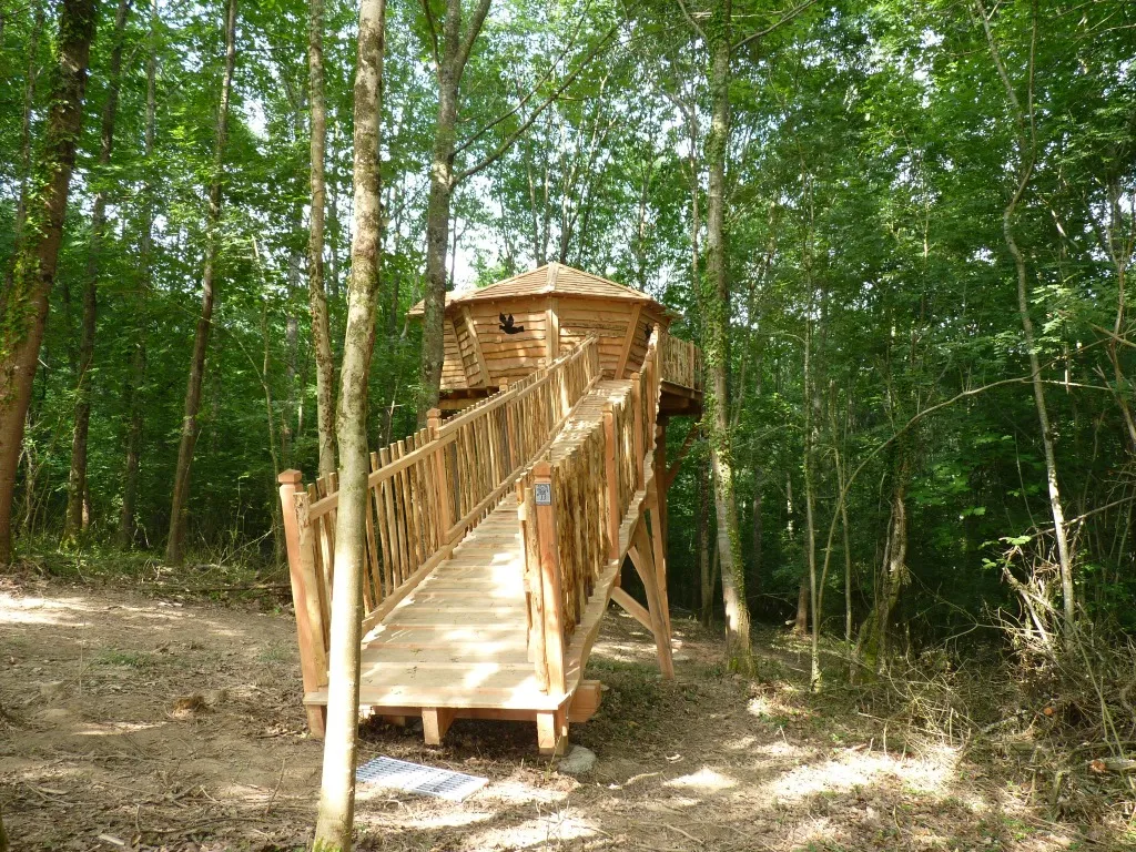 Cabane Diane, cabane dans les arbres à Loubieng