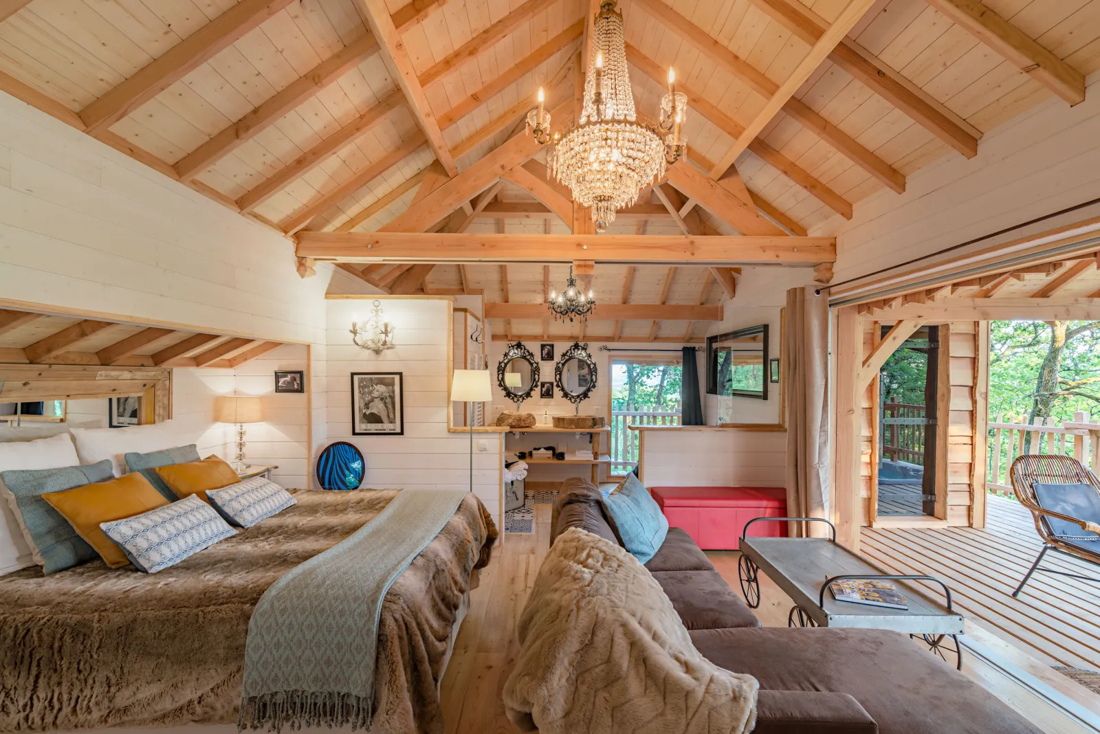 Cabane Dolce Vita Prestige, cabane dans les arbres à Clairac