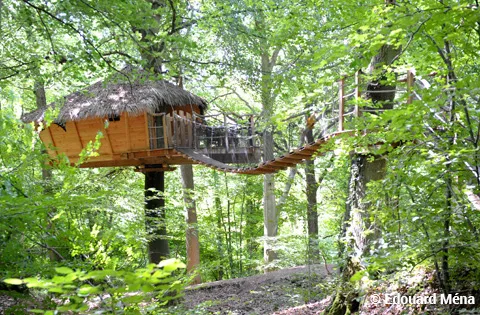 Cabane du Canyon, cabane dans les arbres à Saint-Germain-des-Essourts