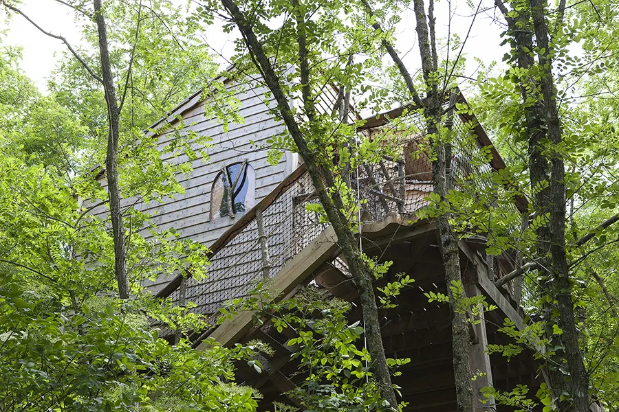 Cabane du Pêcheur, cabane dans les arbres à La Chapelle-aux-Naux