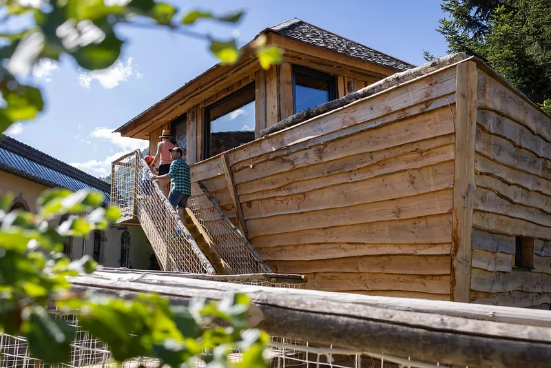 Cabane du Pêcheur, cabane au sol à Mittlach