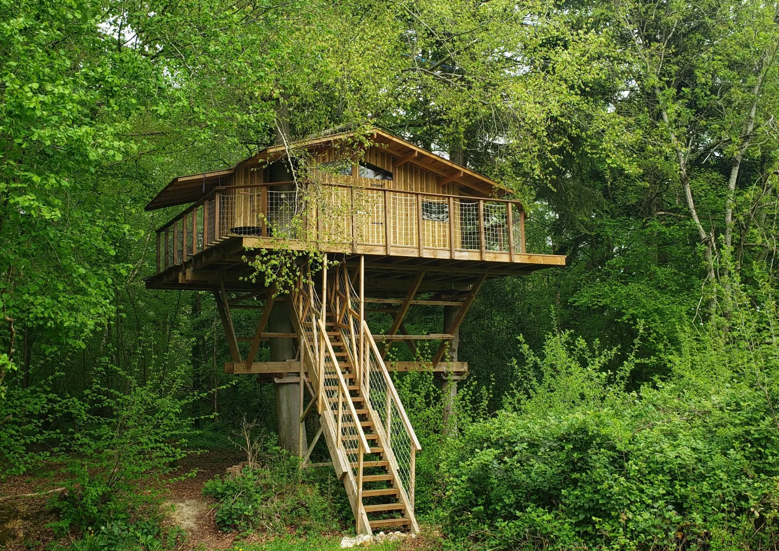 Cabane du Valdorgère, cabane dans les arbres à Bailleul-la-Vallée