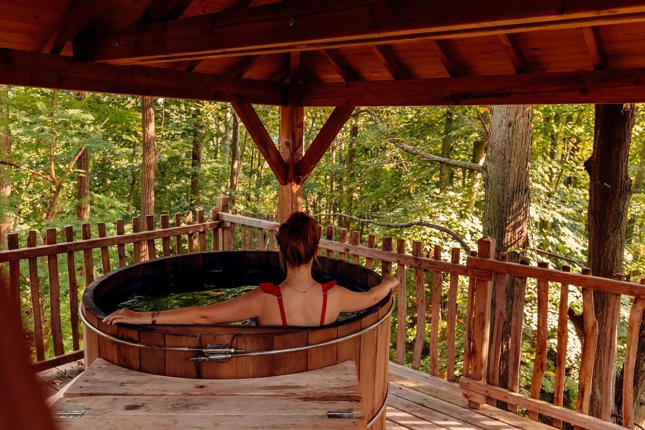 Cabane Duo Spa dans les Arbres à Raray, photo 3