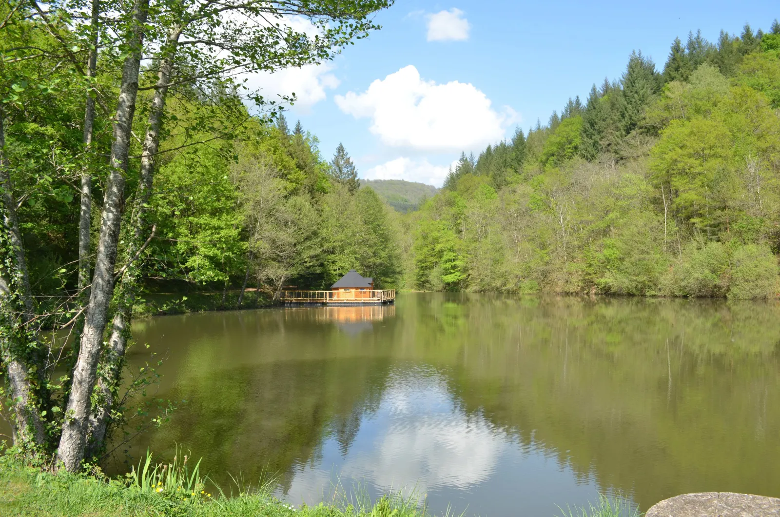 Cabane flottante Libellule, cabane sur l'eau à Conques-en-Rouergue