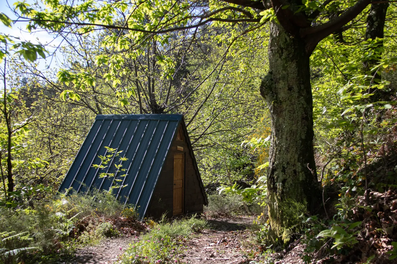 Cabane Forestière, cabane au sol à Mialet