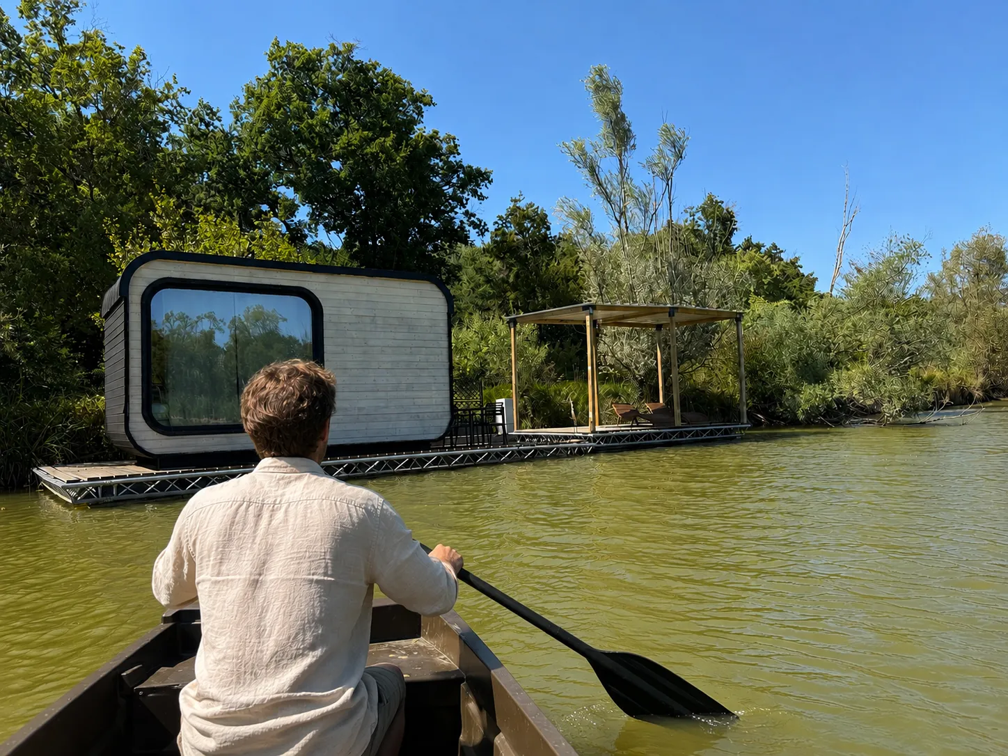 Cabane Héron, cabane sur l'eau à Bâgé-Dommartin
