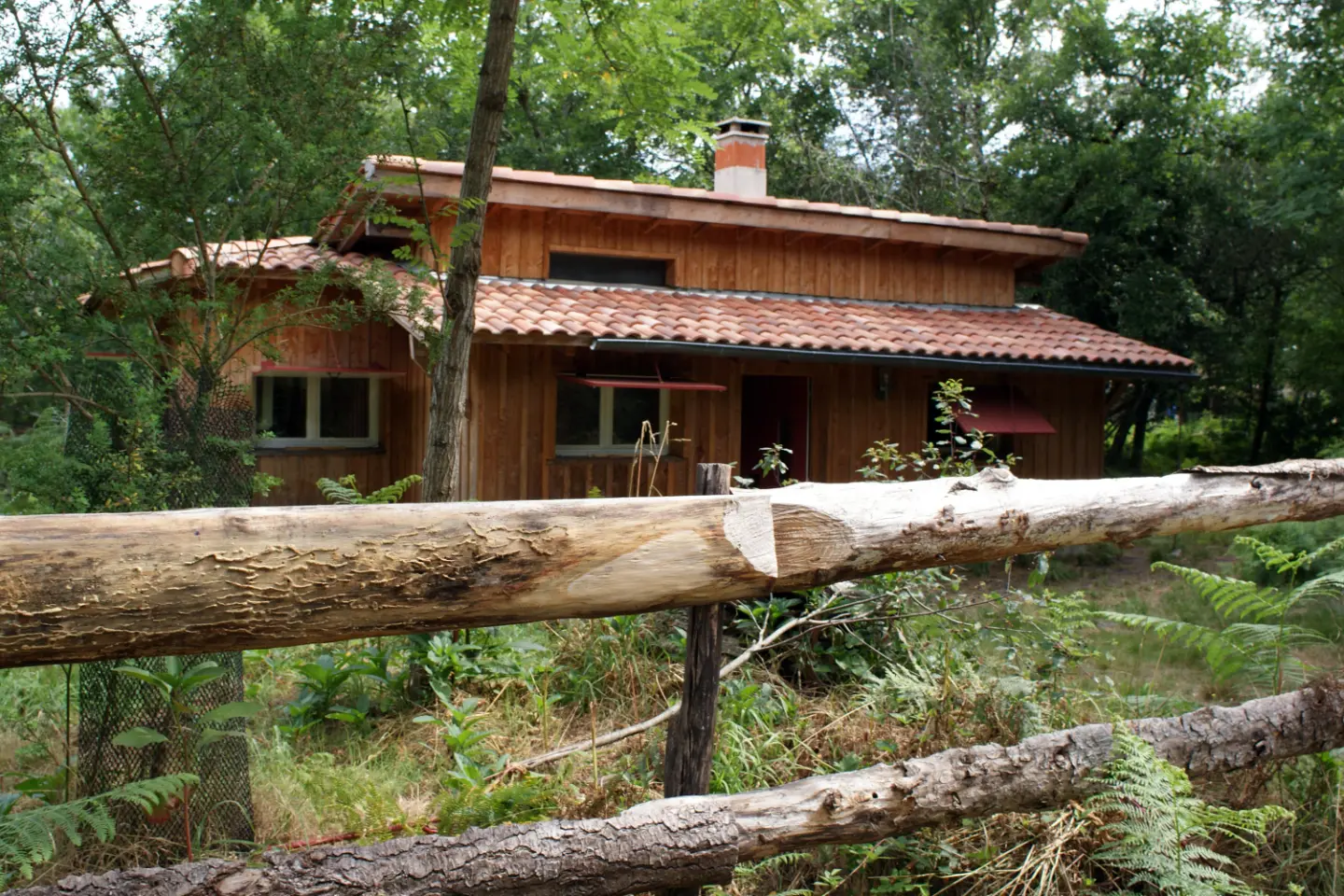 Cabane la Palombière, cabane au sol à Saint-Symphorien