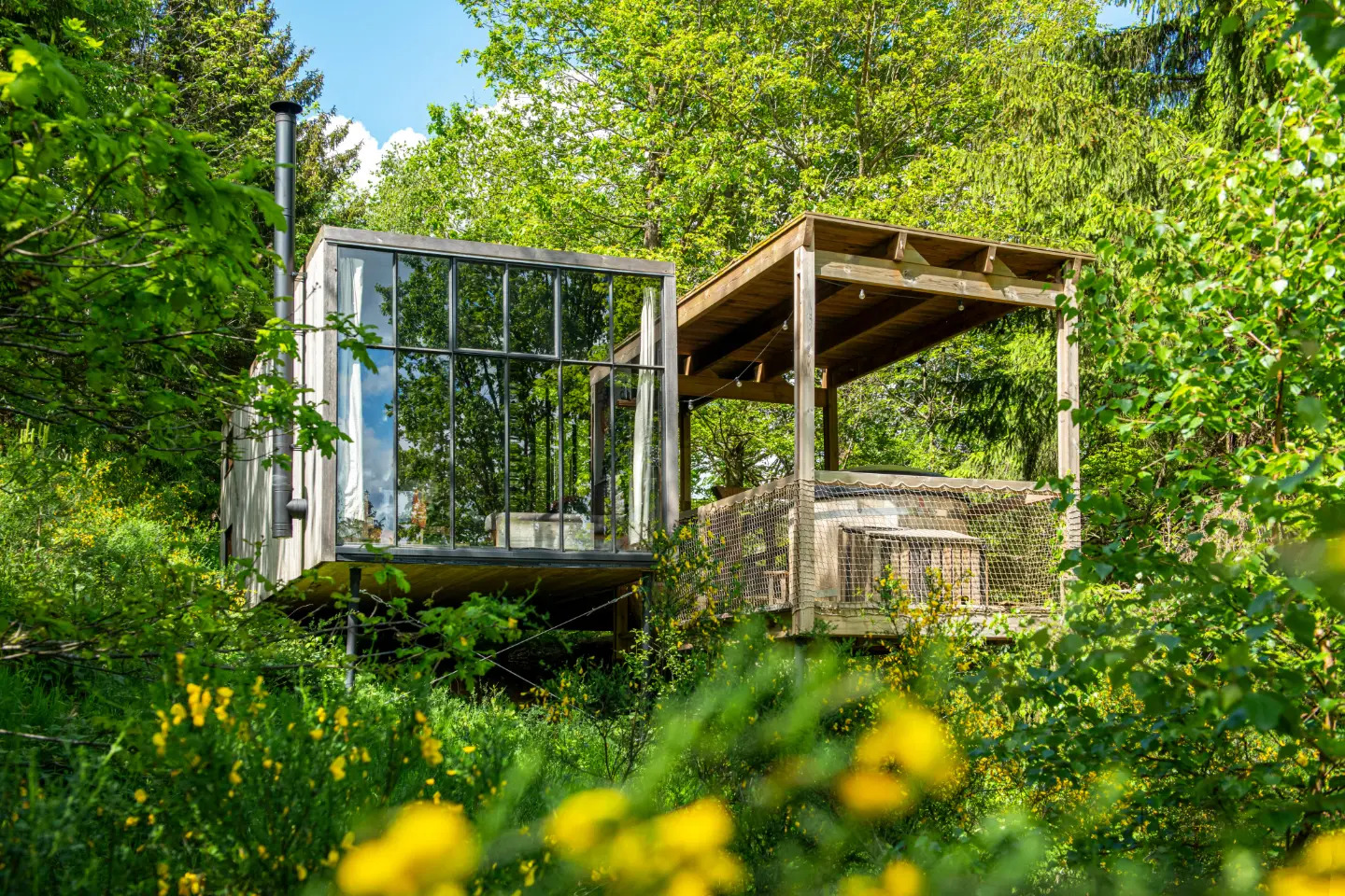 Cabane Nutchel Classique, cabane au sol à Plaine