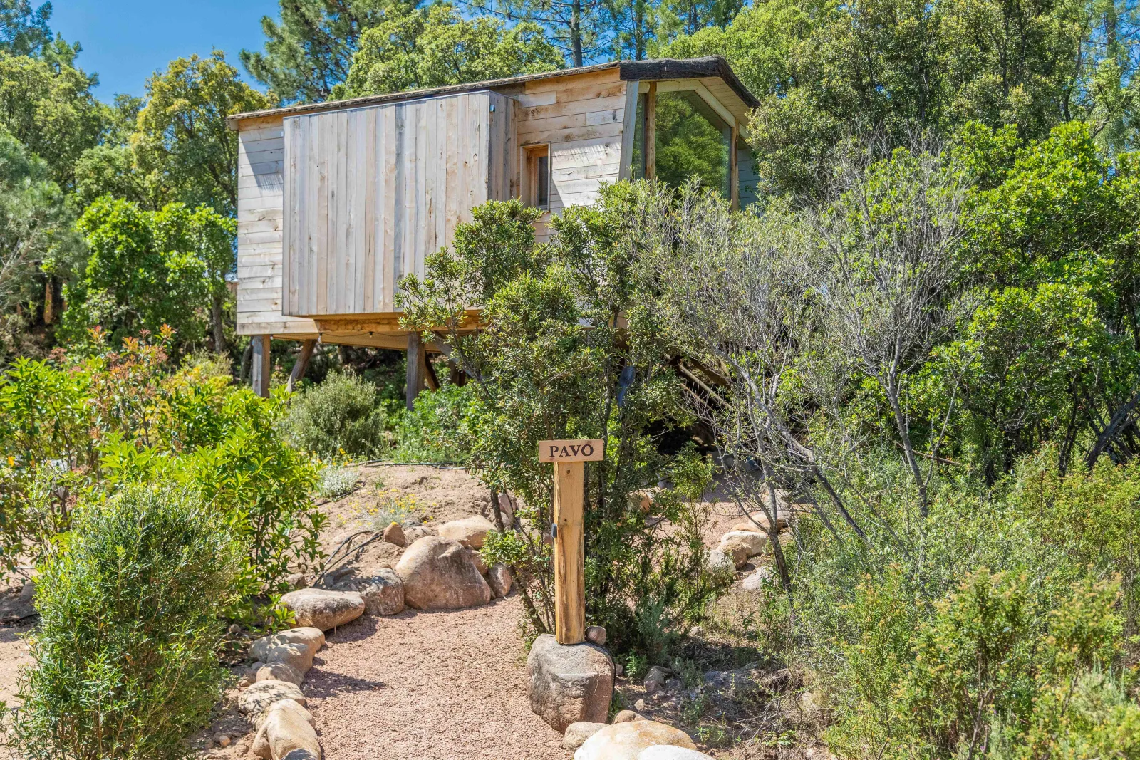 Cabane Pavo, cabane dans les arbres à Porto-Vecchio