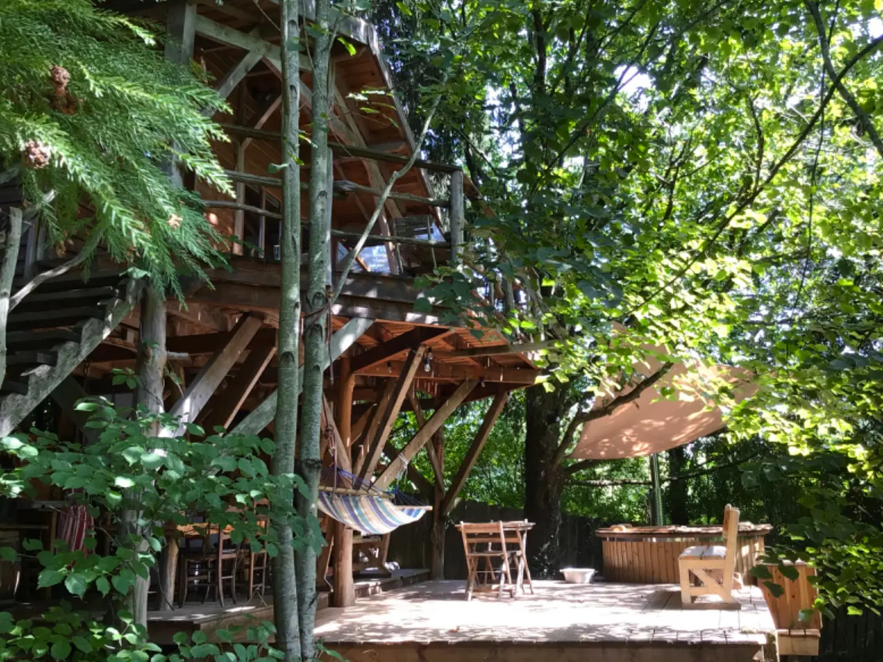 Cabane perchée d'Arbonne, cabane dans les arbres à Arbonne