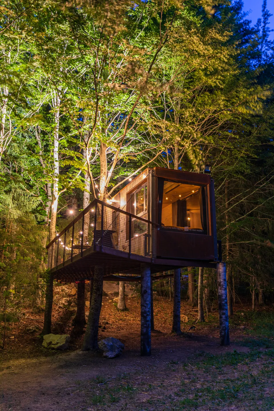 Cabane perchée de La Résilience, cabane dans les arbres à Autrans-Méaudre en Vercors