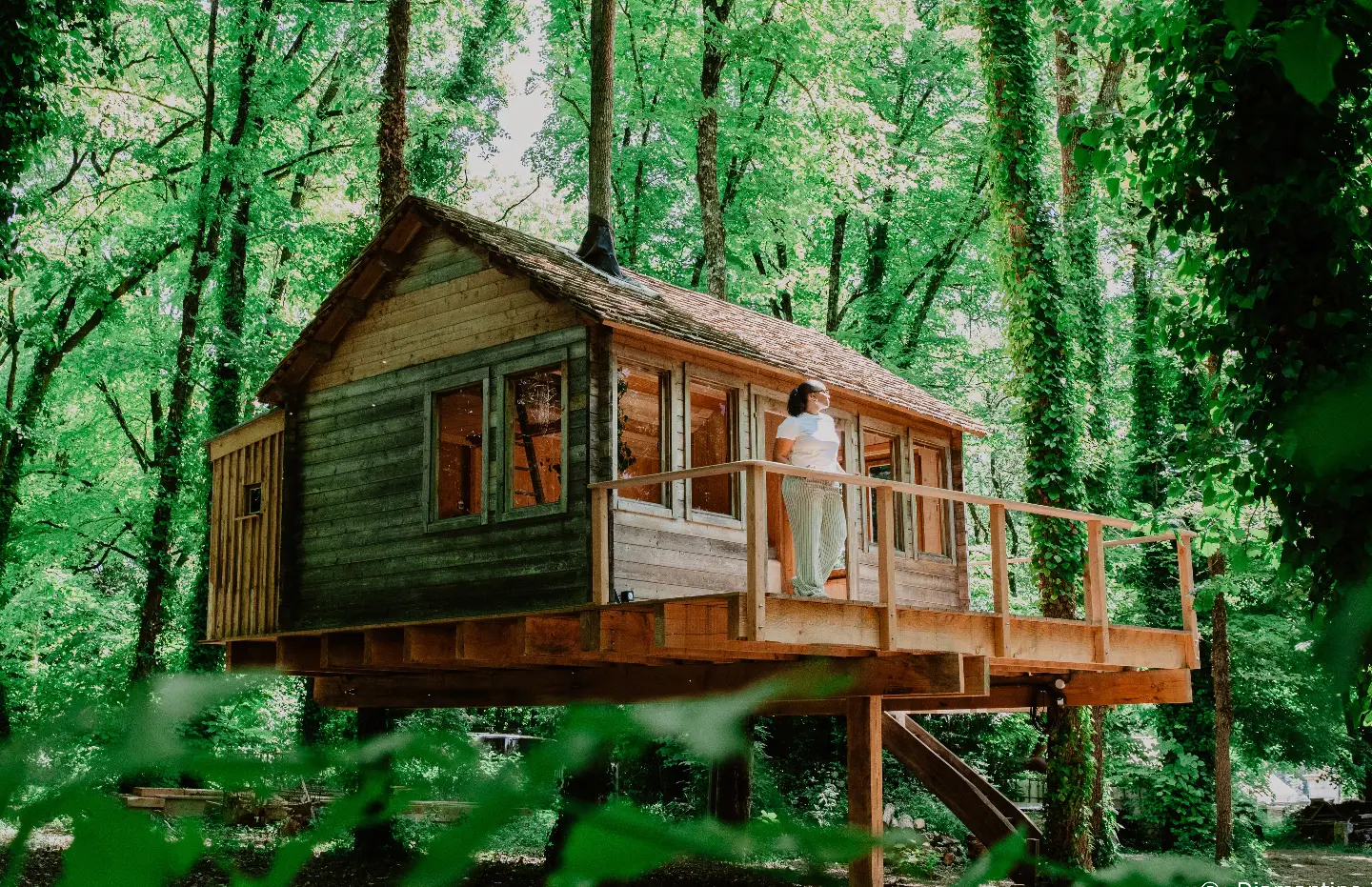 Cabane Perchée de la Tortillère, cabane dans les arbres à Marçay