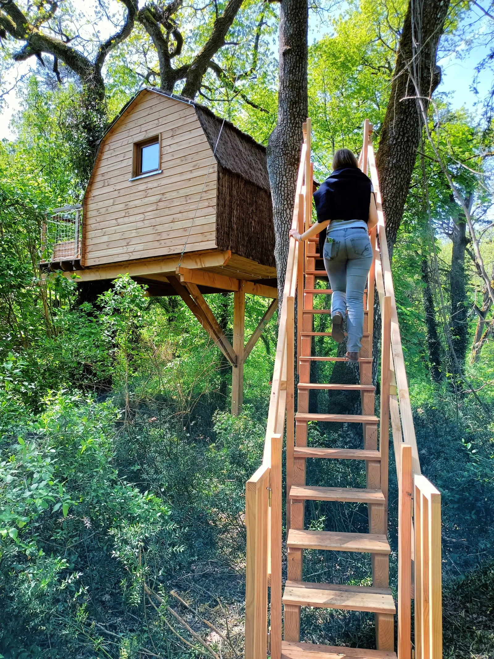 Cabane perchée du château à Gizeux, photo 2