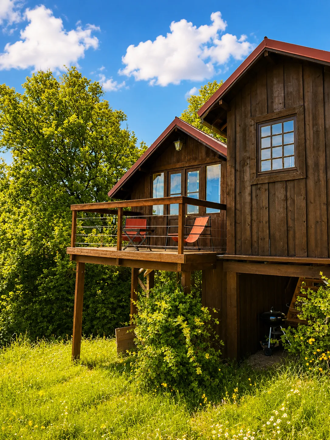 Cabane perchée du Frêne, cabane dans les arbres à Montoillot