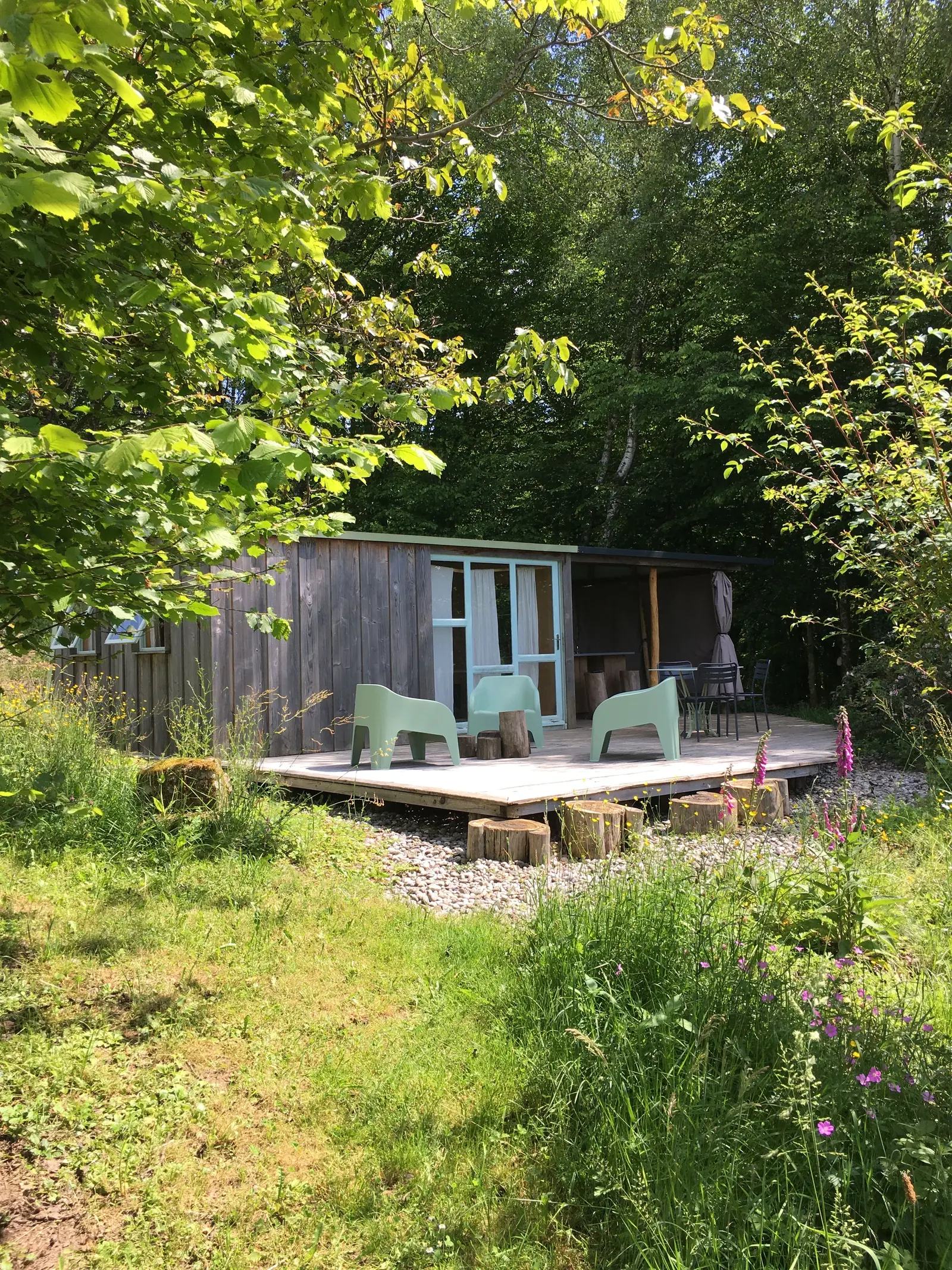 Cabane Poussière d'étoile, cabane au sol à Argentat-sur-Dordogne