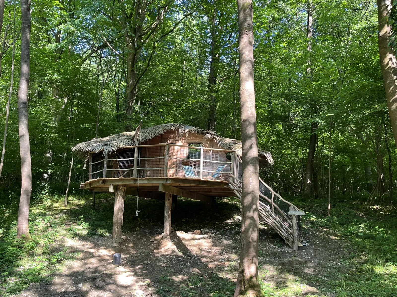 Cabane Soleil Royal, cabane dans les arbres à Saint-Germain-des-Essourts