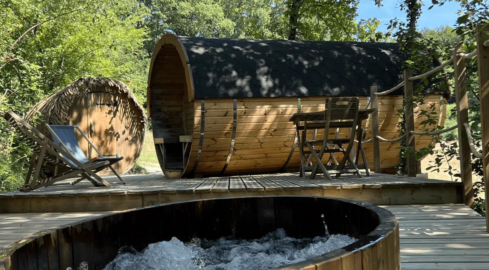 Cabane Spa Barrique à Pompignac, photo 2