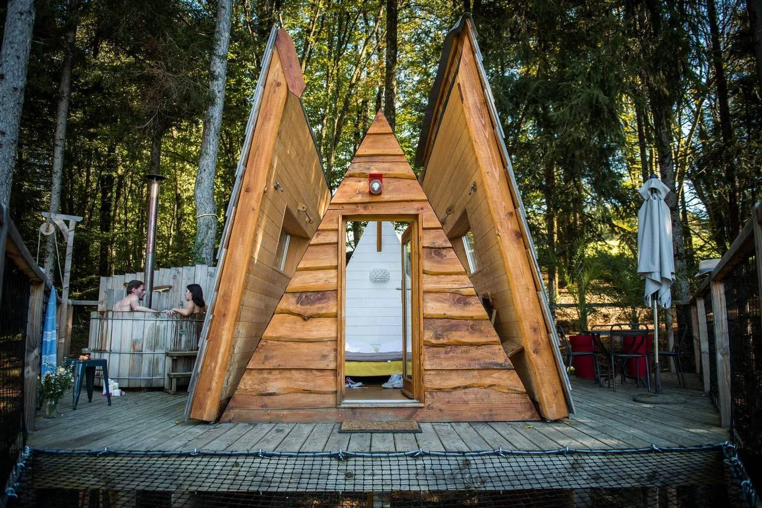 Cabane Spa Belle étoile, cabane dans les arbres à Lanouaille