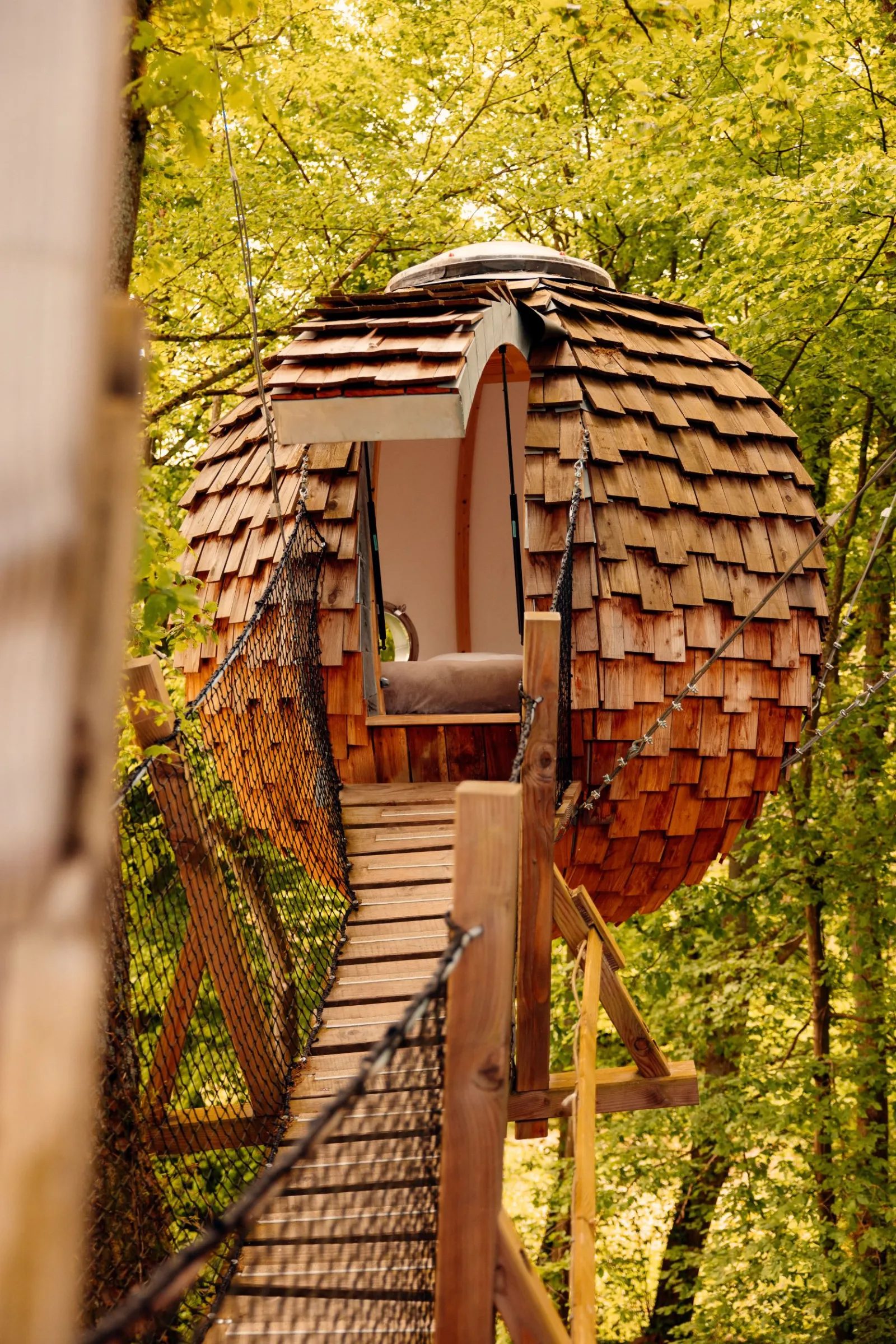 Cabane Spa Cocoon Passion, cabane dans les arbres à Rosoy-en-Multien