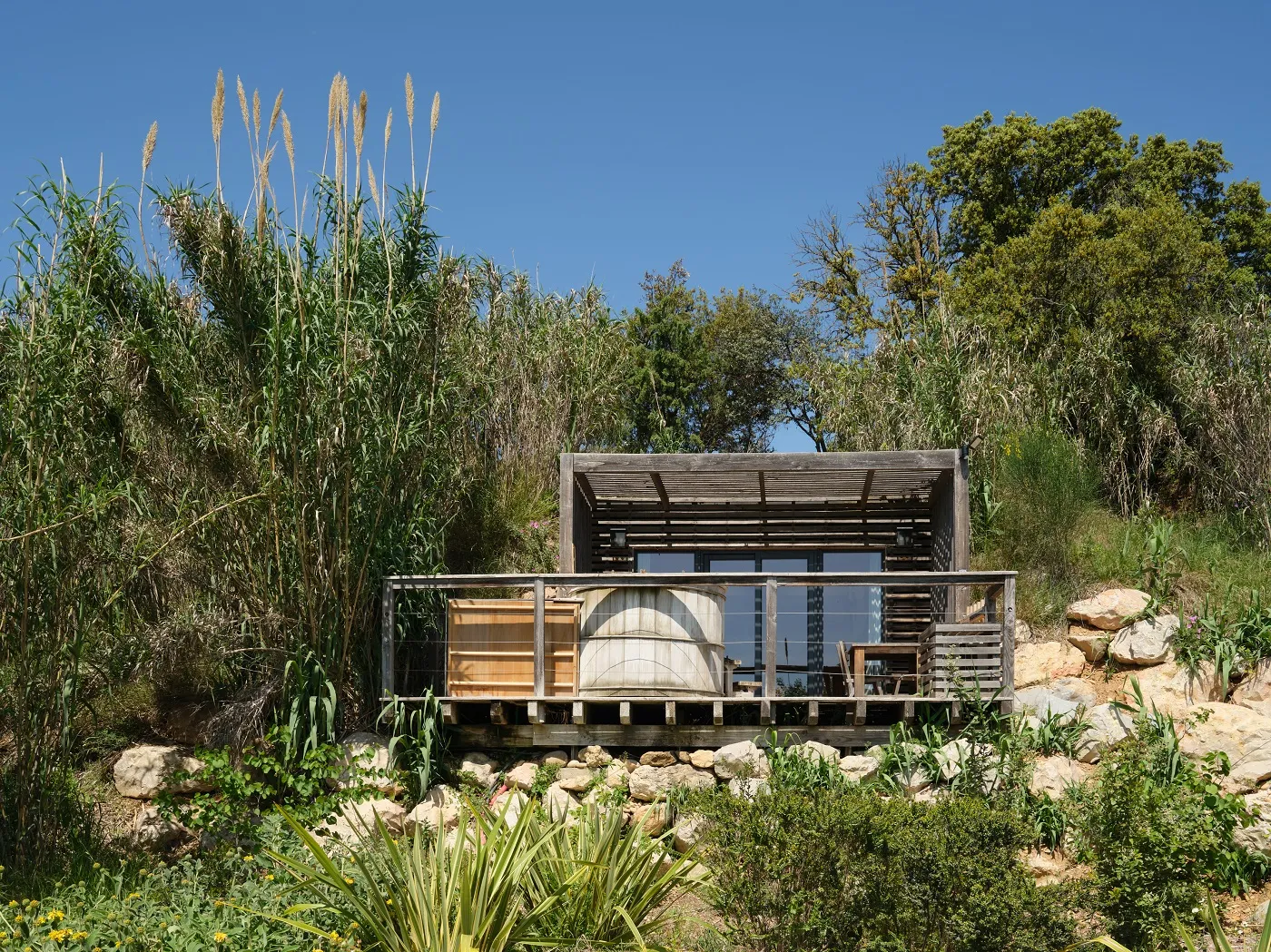 Cabane Spa Cosmos, cabane au sol à Sorgues