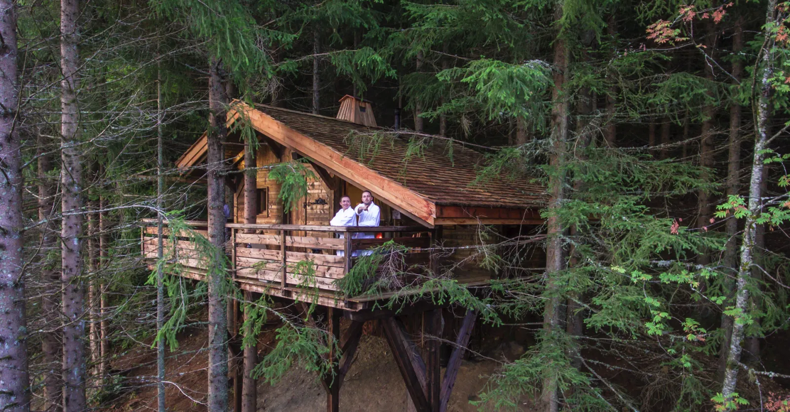 Cabane Spa Mont-Blanc, cabane dans les arbres à Saint-Nicolas-la-Chapelle