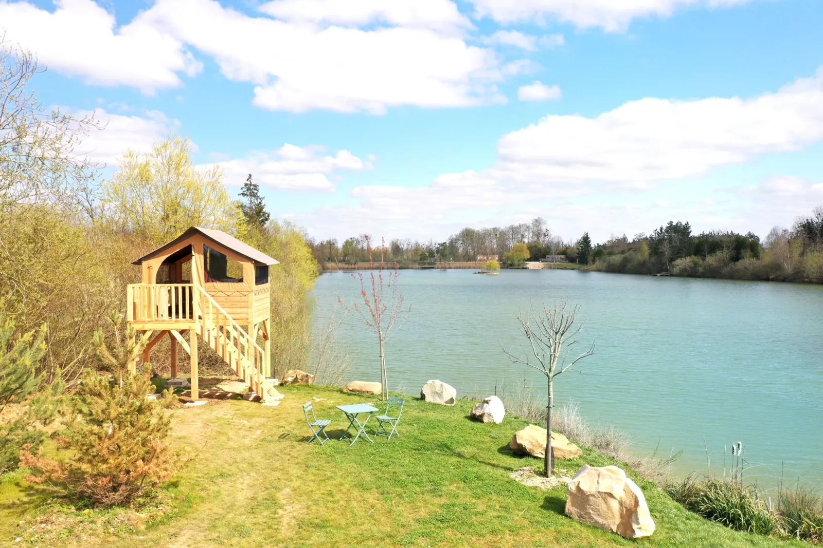 Cabane sur pilotis de la Bassée, cabane sur pilotis à Gravon
