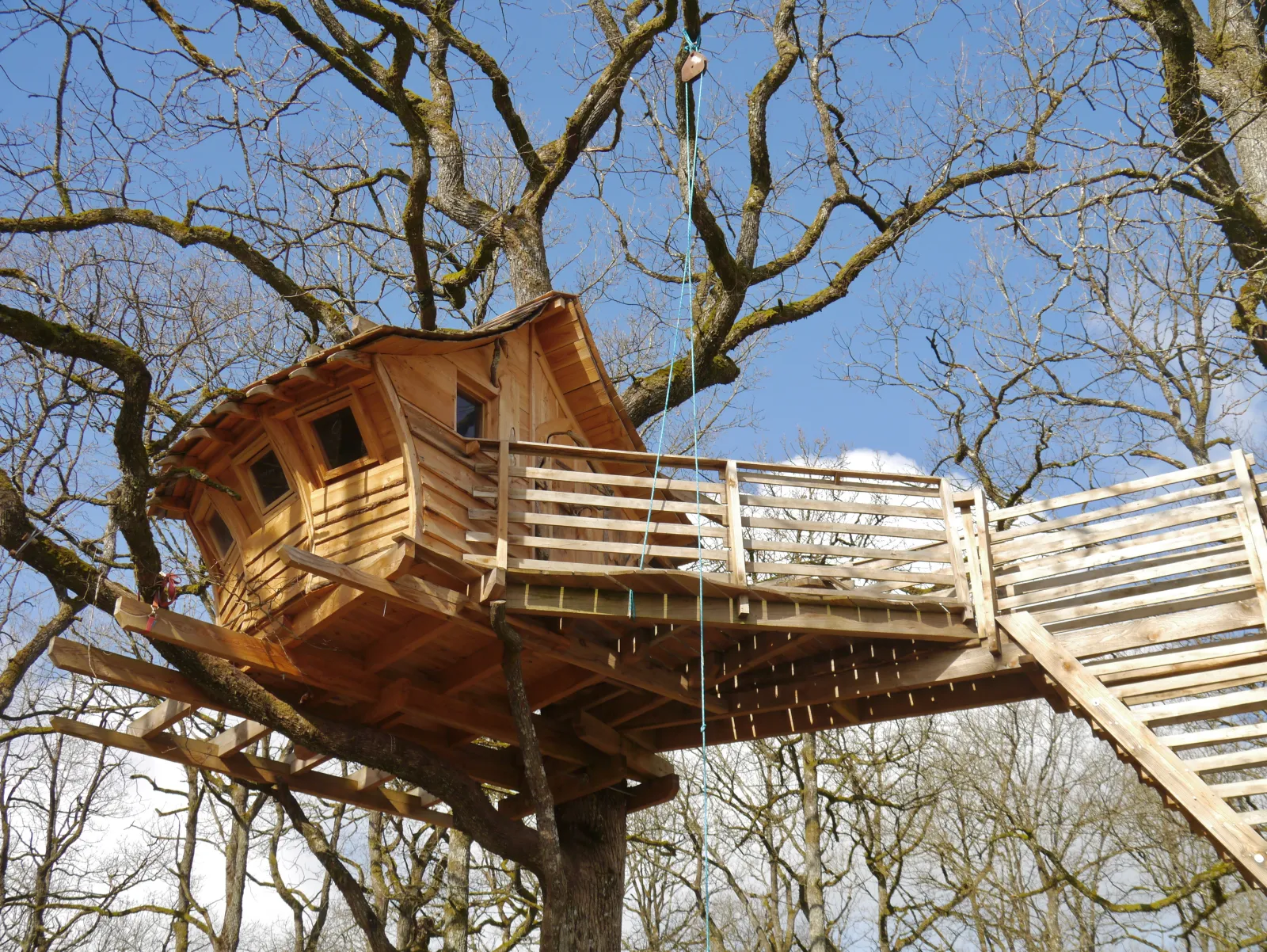 Cabane Uthando, cabane dans les arbres à Vittel