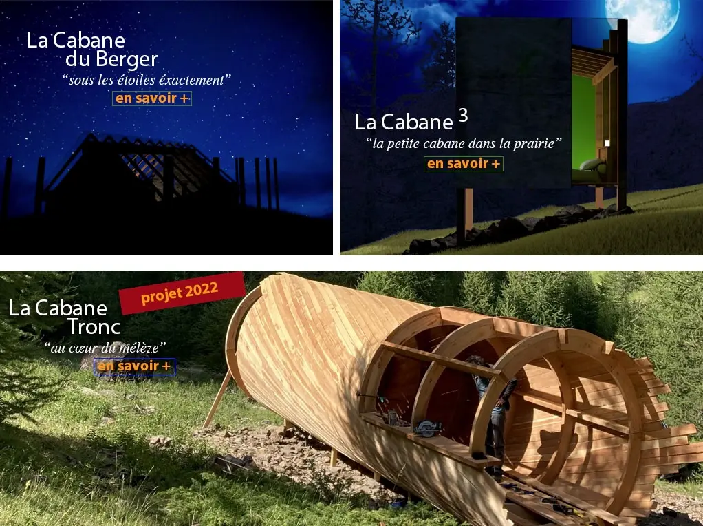 Cabanes d'Artistes, cabane au sol à Crévoux