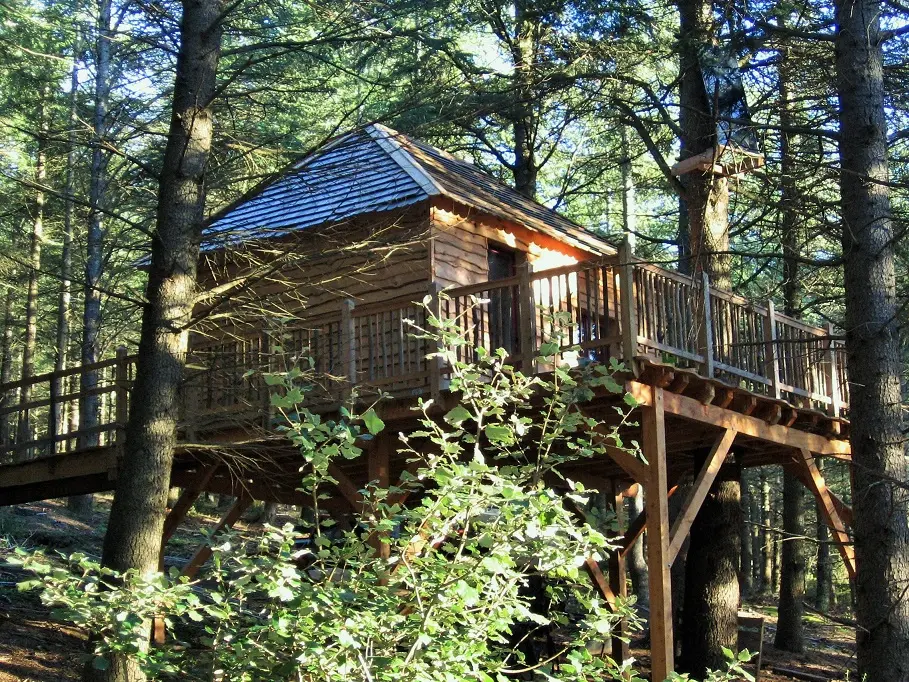 Cabanes des Fumades, cabane dans les arbres à Fournes-Cabardès