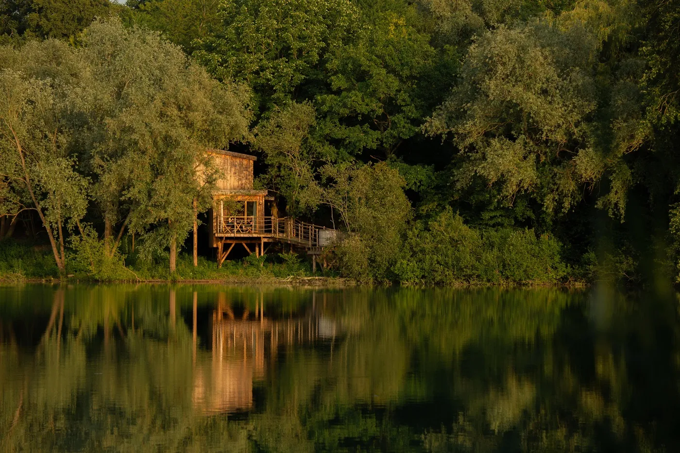Cabanes Duo Bord de l'Eau à Saint-Léger-aux-Bois, photo 4