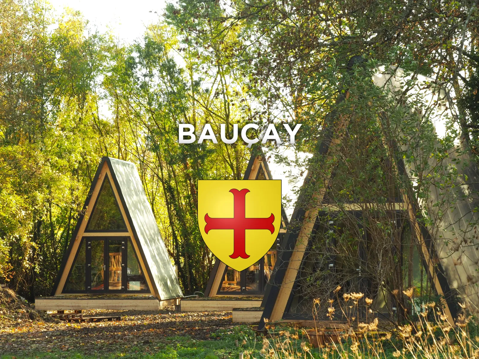 Écolodge Bauçay, cabane au sol à Les Trois-Moutiers