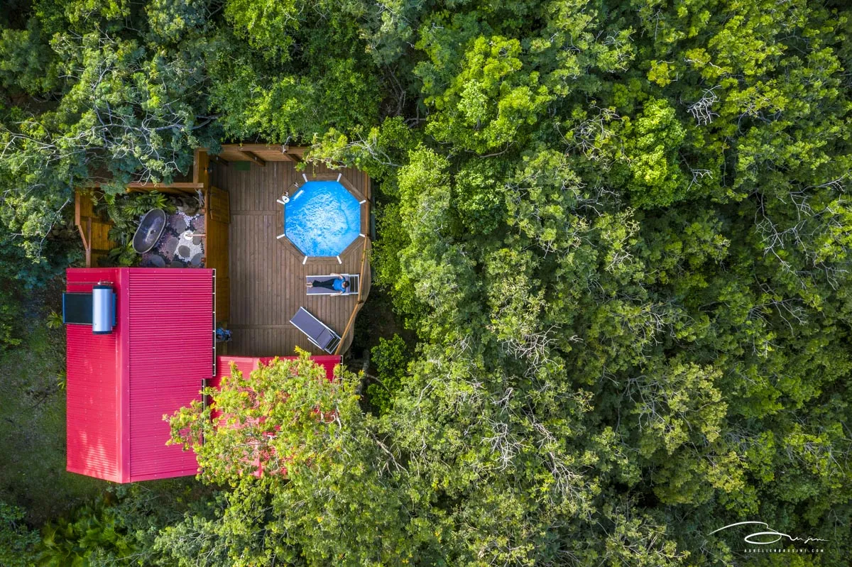 Jungle Lodge, cabane dans les arbres à Deshaies