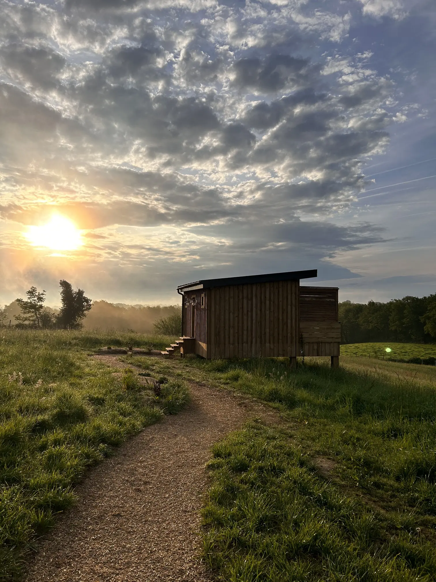 K-hute 1, cabane au sol à Castaignos-Souslens
