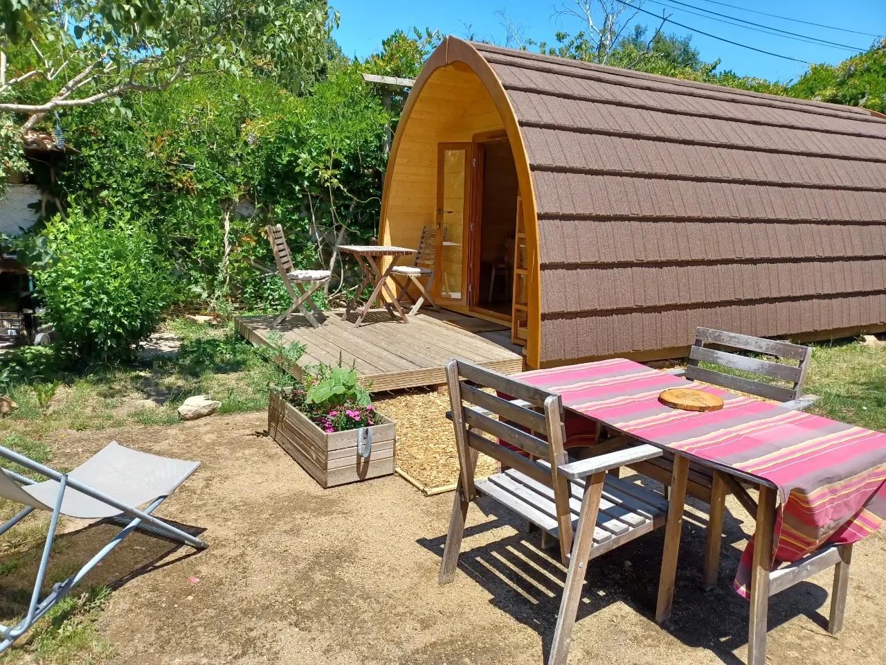 La Petite Cabane de Lyon, cabane au sol à Marcy-l'Étoile