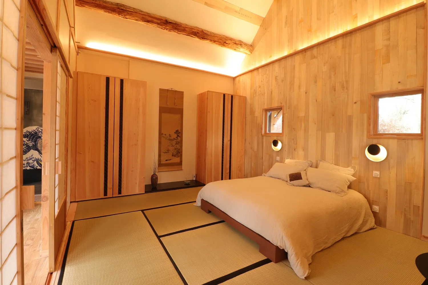 Le Pavillon Japonais, cabane sur pilotis à Sainte-Honorine-la-Chardonne