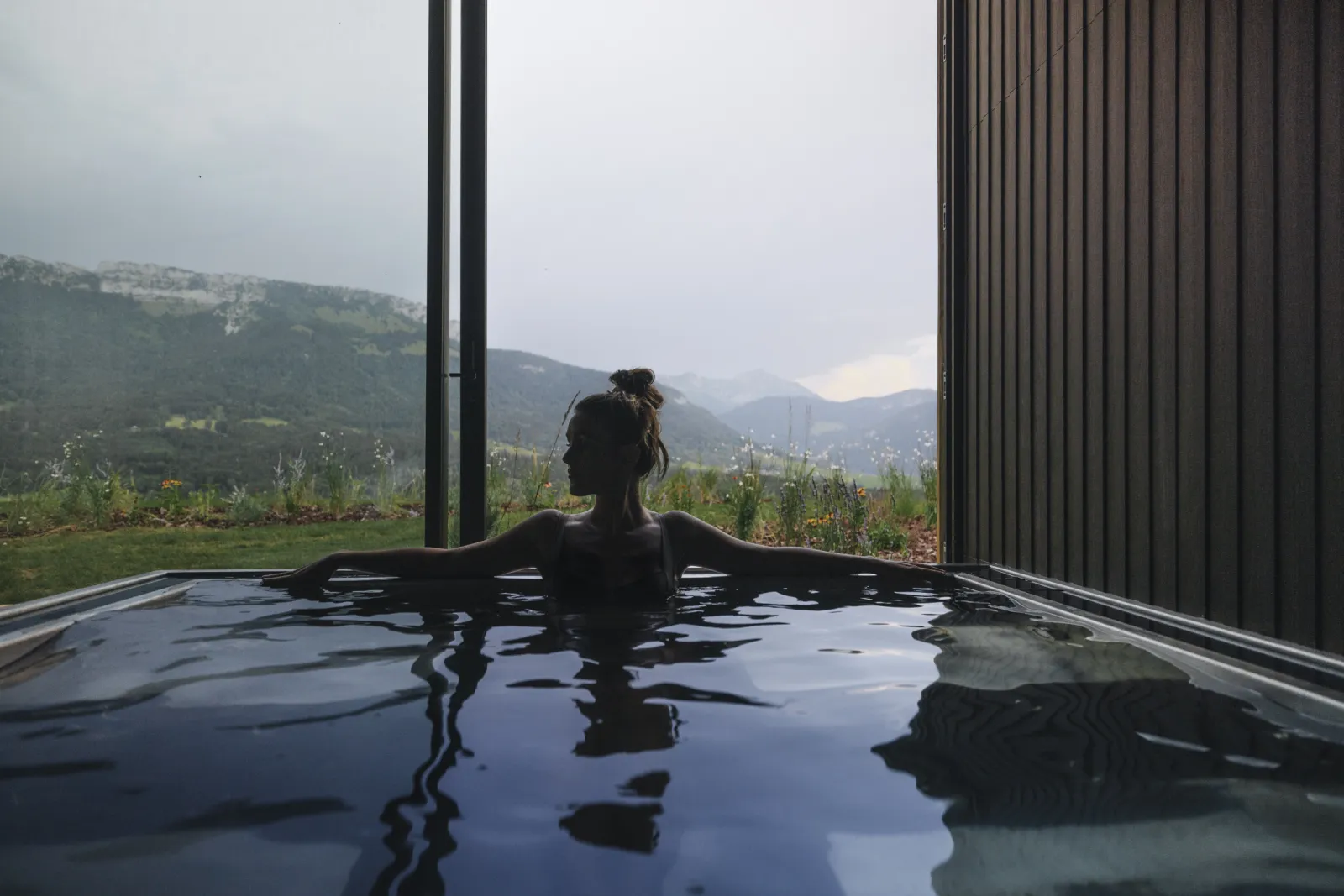 Lodge de l'Aurore, cabane au sol à Leschaux