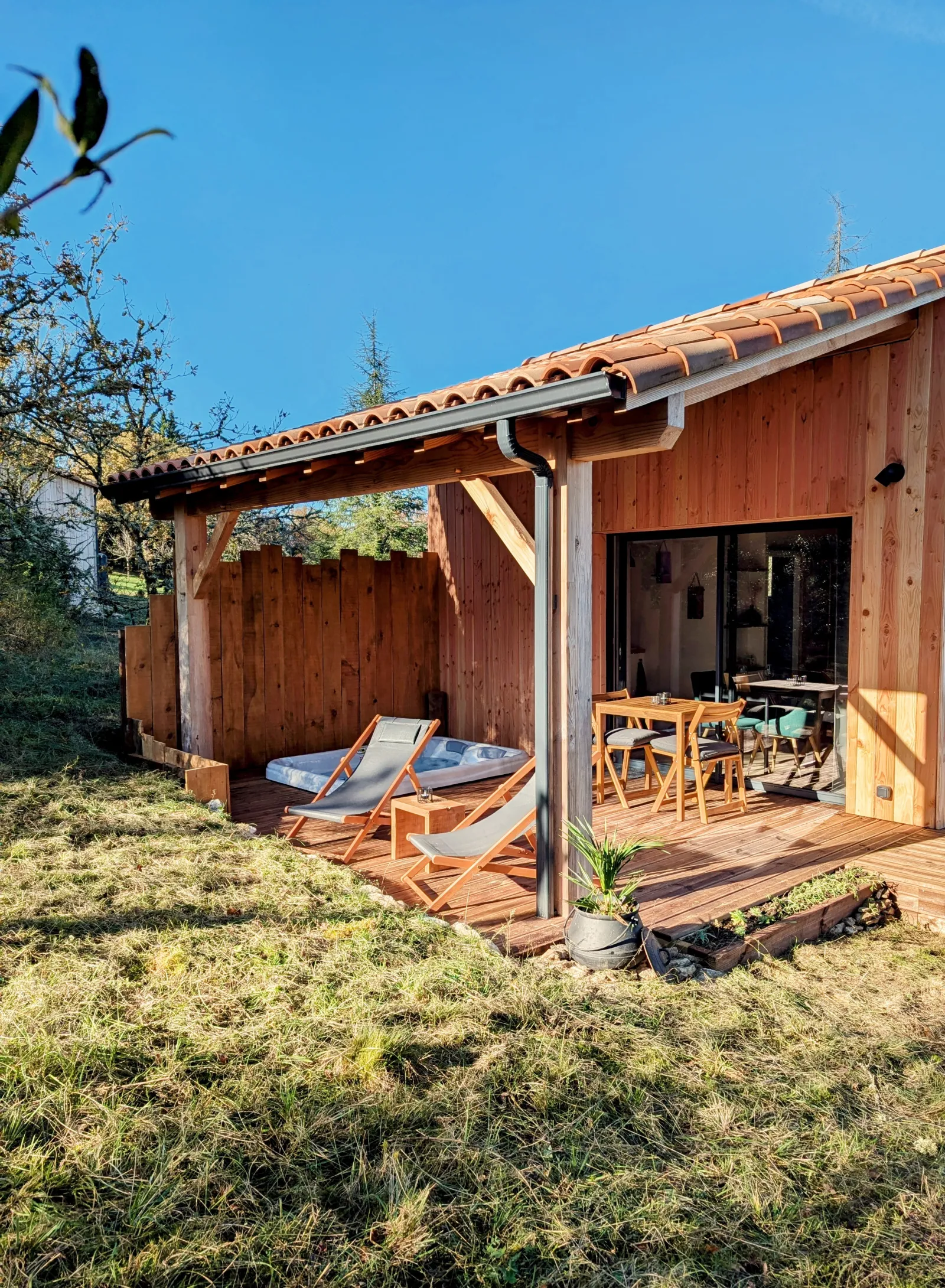 Lodge Le Quercus, cabane au sol à Mercuès