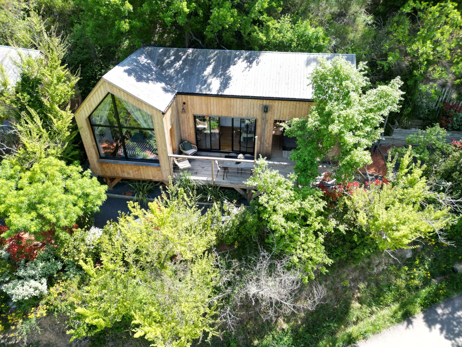 Lodge Mont Ventoux, cabane au sol à Lafare