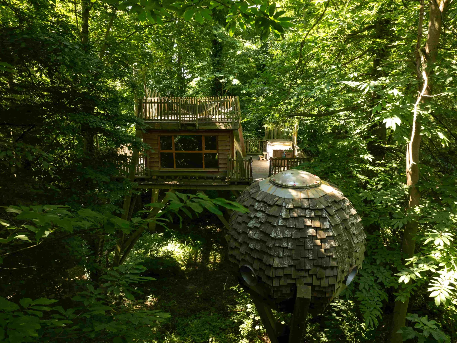 Lov'Nid Spa, cabane dans les arbres à Raray