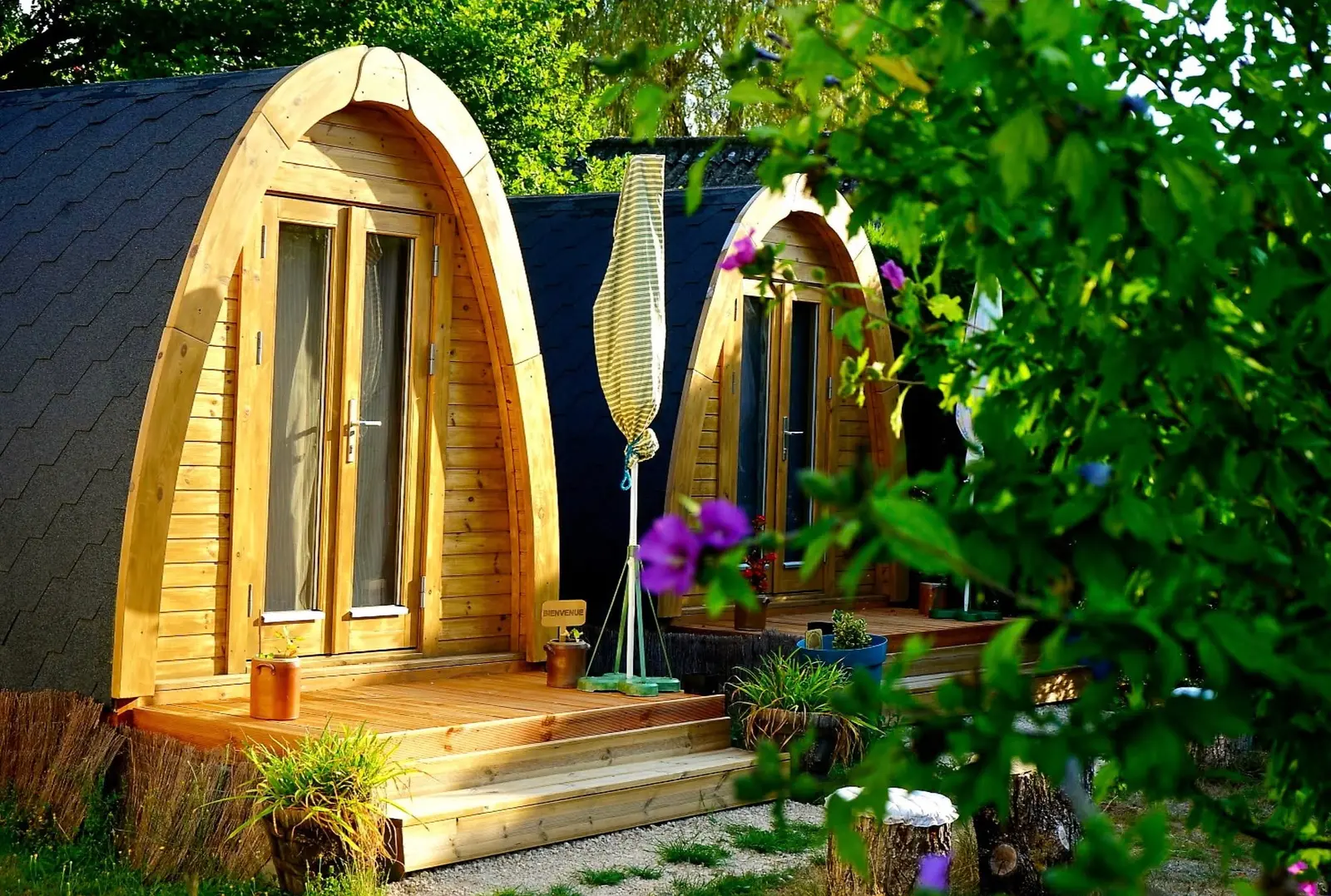 Pods Le Chêne et Le Tilleul, cabane au sol à Villefranche-sur-Cher